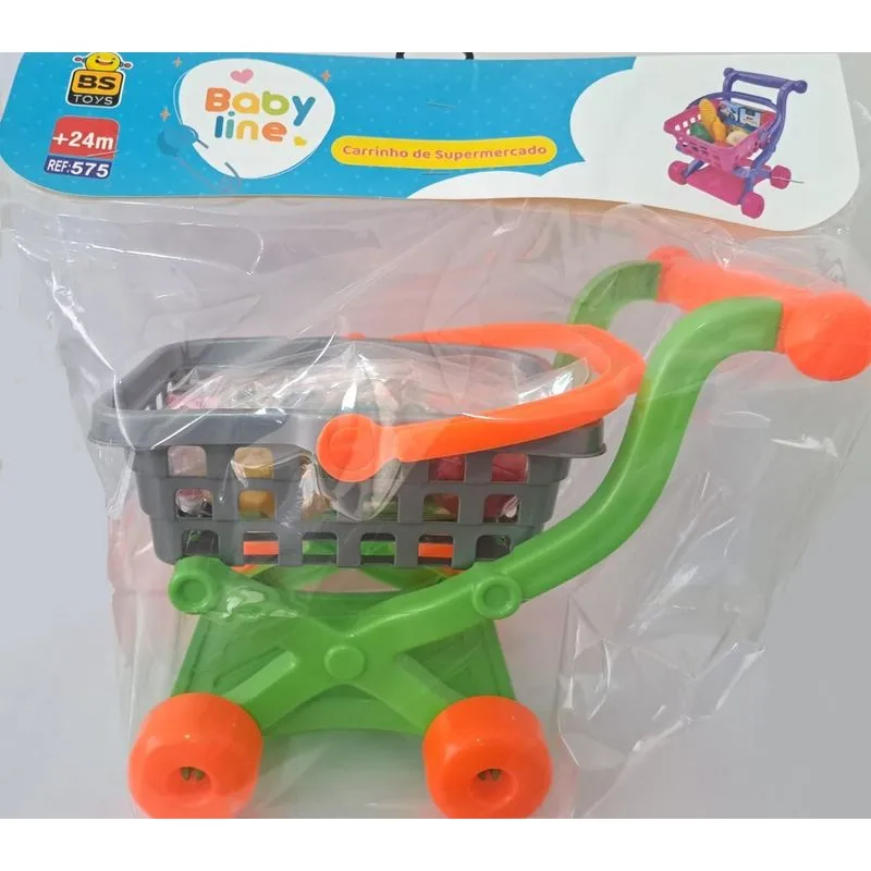 Carrinho - Mercado Baby Line - Laranja BSTOYS
