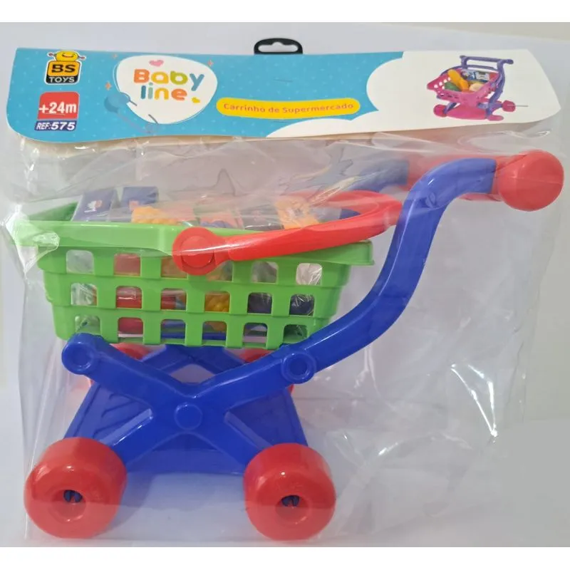 Carrinho - Mercado Baby Line - Vermelho BSTOYS