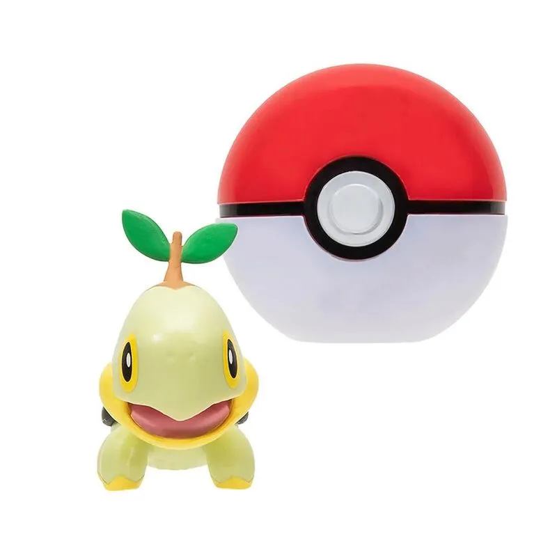 Boneco Pokemon - Pokebola - Clip N Go - Turtwing + Poke Bola SUNNY BRINQUEDOS
