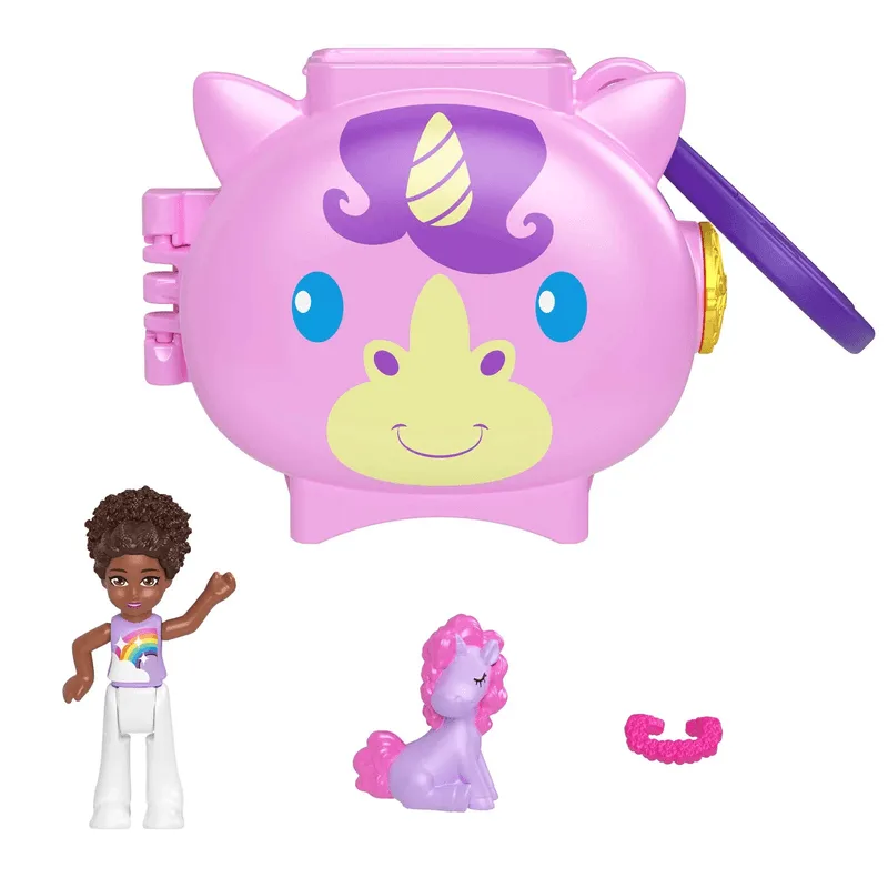 Mini Conjunto - Polly Pocket - Pet Connects - Unicornio MATTEL