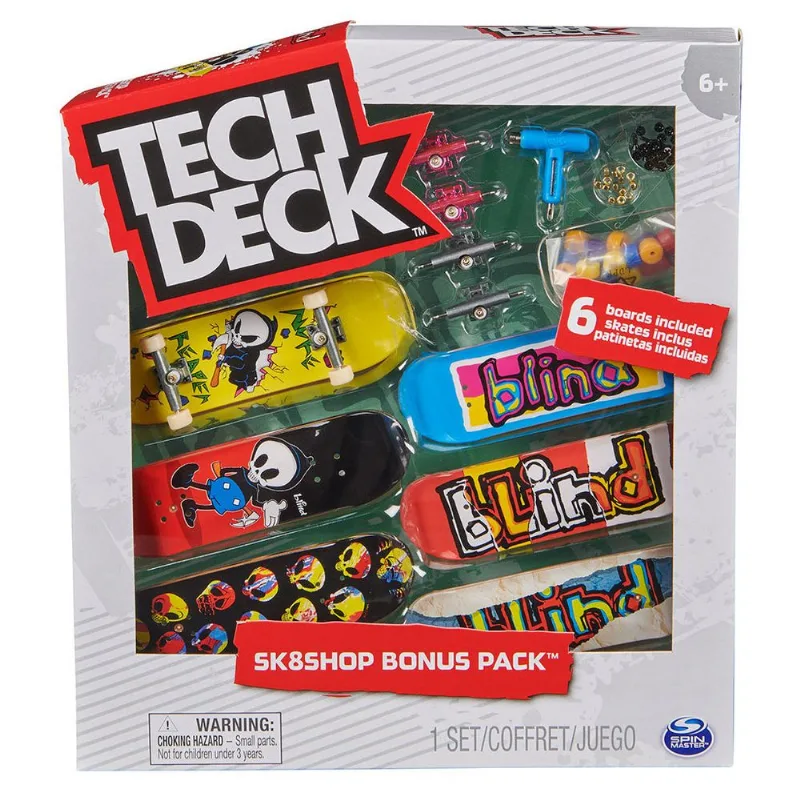 Tech Deck - Skate De Dedo - 6 Unidades - Blind SUNNY BRINQUEDOS