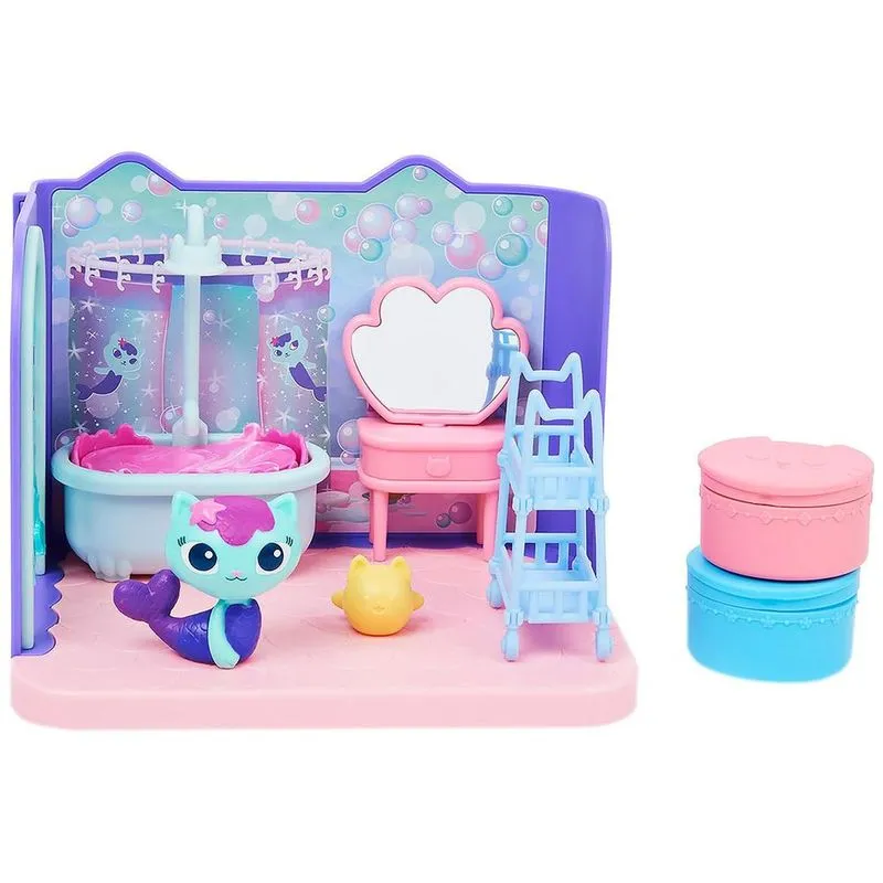 Conjunto - Casa Magica da Gabbys - Banheiro de Luxo - MerCats SUNNY BRINQUEDOS Conjunto - Casa Magica da Gabby's - Banheiro de Luxo - MerCat's SUNNY BRINQUEDOS