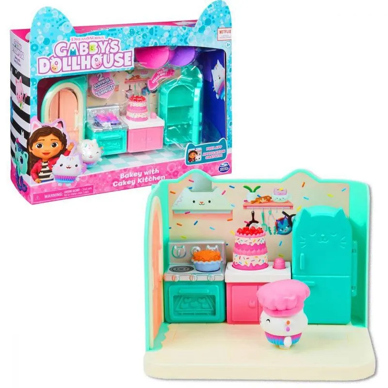 Conjunto - Casa Magica da Gabbys - Cozinha com Bolo - Cakey SUNNY BRINQUEDOS Conjunto - Casa Magica da Gabby's - Cozinha com Bolo - Cakey SUNNY BRINQUEDOS