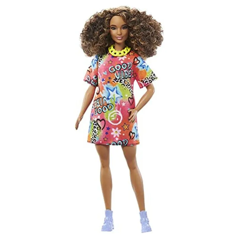 Boneca Barbie - Fashionistas Cabelo Cacheado - Modelo 201 MATTEL