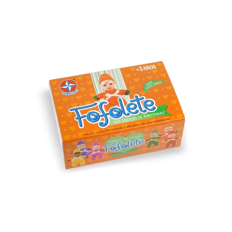 Boneca - Fofolete Pequena Roupa Laranja ESTRELA