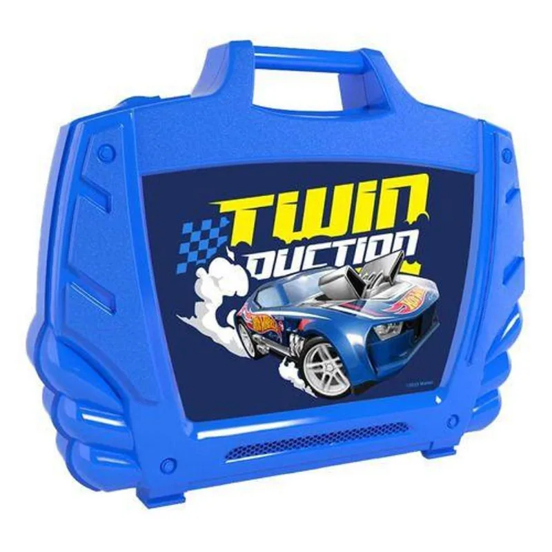 Maleta Hot Wheels - Porta Carrinhos - Azul - START
