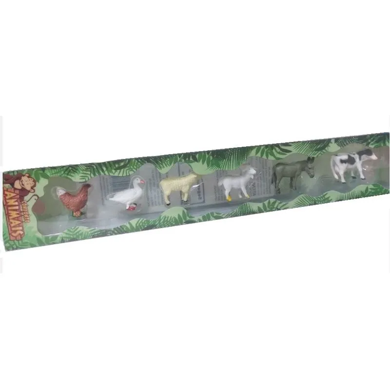 Boneco - Kit com 6 animais da Fazenda HONGYAO