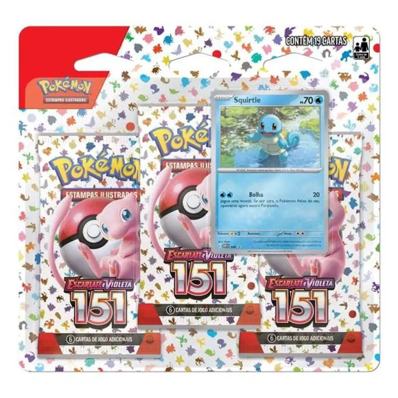 Pokemon - Blister Triplo - Escarlate Violeta - Colecao 151 COPAG DA AMAZONIA