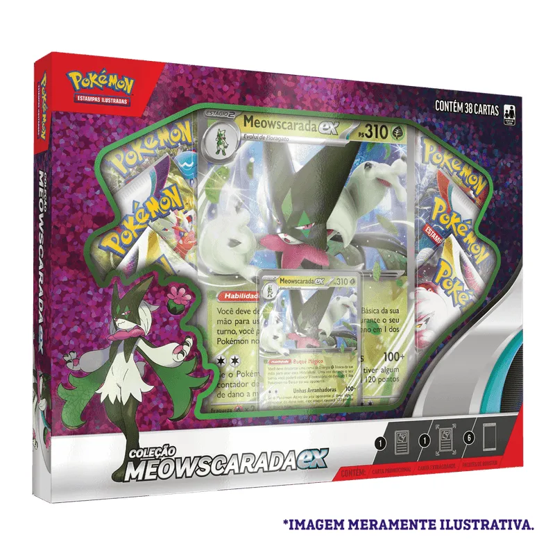 Pokemon - Box Parceiros De Paldea - Meowscarada EX COPAG DA AMAZONIA