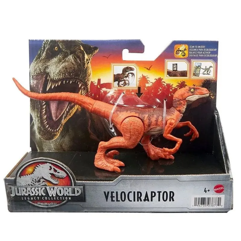 Boneco - Jurassic World - Legacy Collection - Velociraptor Vermelho MATTEL