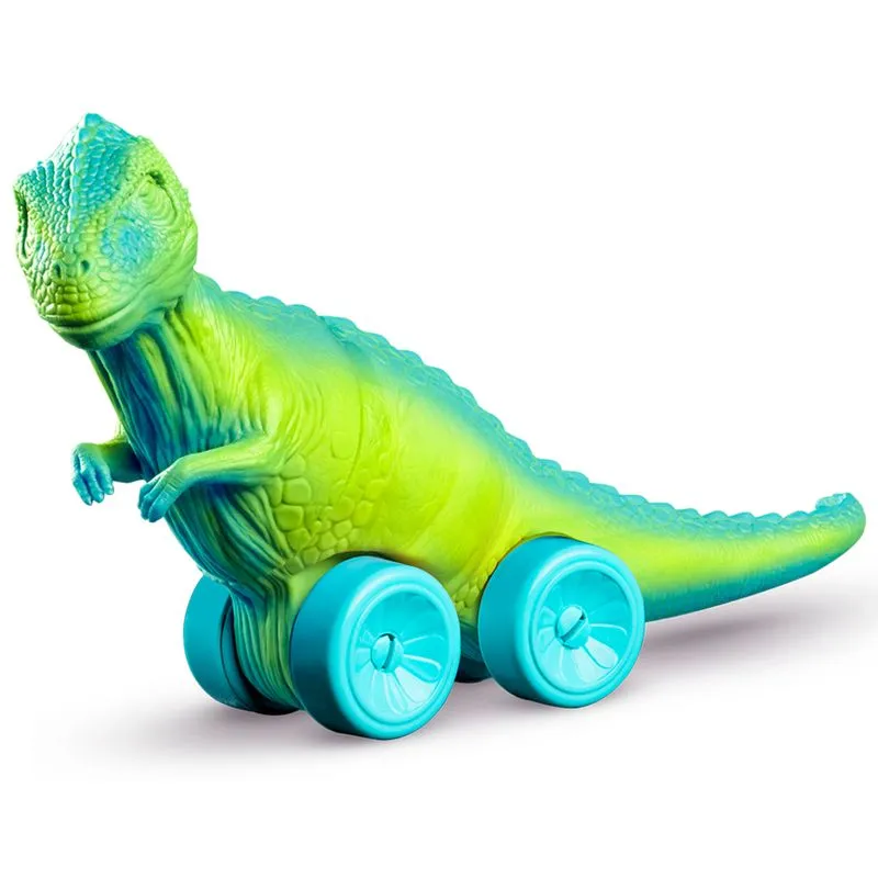 Boneco - Dino com Rodinhas T-Rex Azul ROMA JENSEN