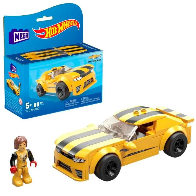 Bloco de Montar - MEGA - Hot Wheels - 17 Camaro MATTEL Bloco de Montar - MEGA - Hot Wheels - '17 Camaro MATTEL