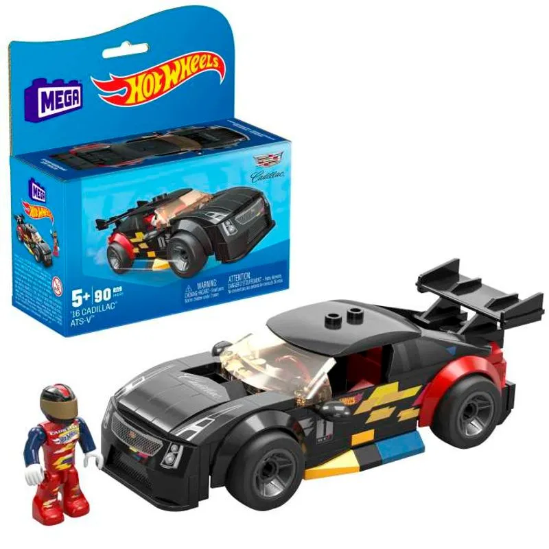 Bloco de Montar - MEGA - Hot Wheels - 16 Cadillac ATS-V R MATTEL Bloco de Montar - MEGA - Hot Wheels - '16 Cadillac ATS-V R MATTEL