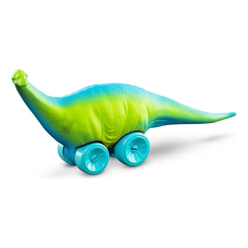 Boneco - Dino Com Rodinhas - Brachiosaurus Azul ROMA JENSEN
