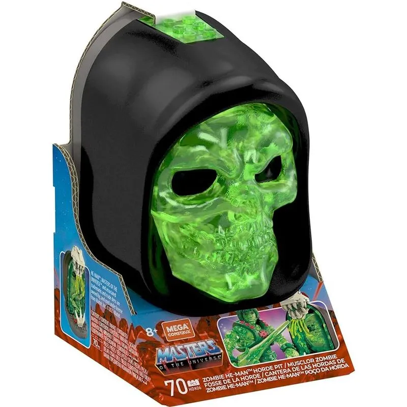Blocos De Montar - Mega Construx - He-Man Cranio Esqueleto - Zombie He-man MATTEL