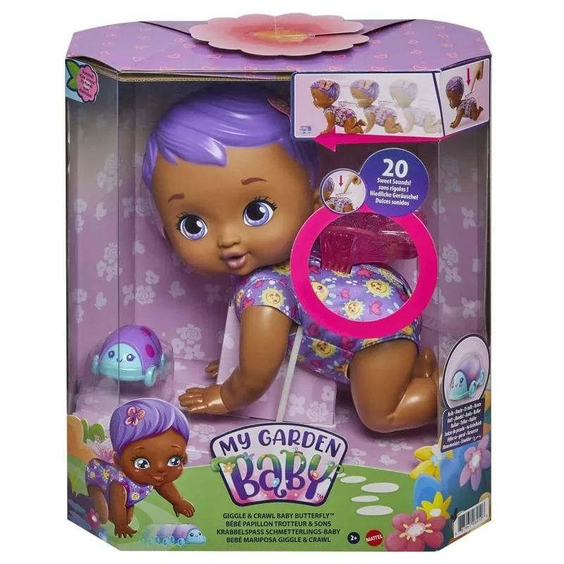 Boneca My Garden Baby - Borboleta Engatinha Comigo - Lilas MATTEL