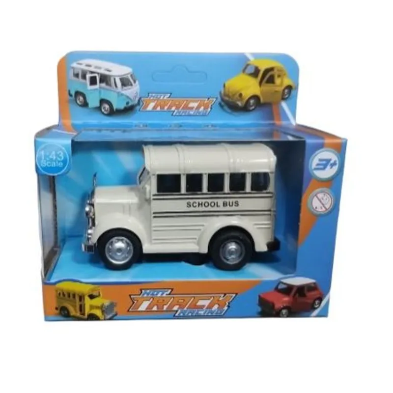 Carrinho - Modelo Da Cidade Onibus Cinza HONGYAO
