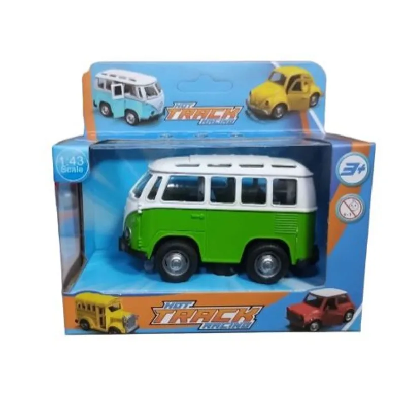 Carrinho - Modelo Da Cidade Kombi Verde HONGYAO