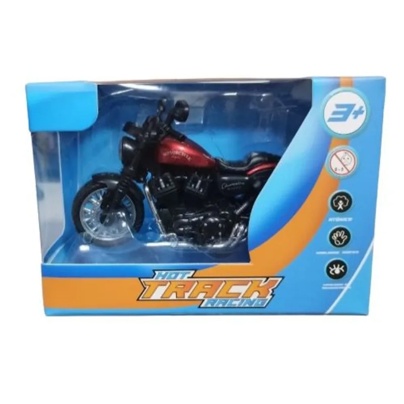 Moto - Veiculo Metal Modelo 5 Vermelha HONGYAO