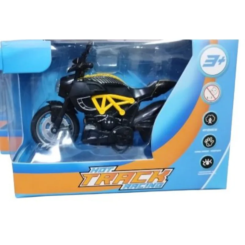 Moto - Metal Modelo 4 Racer Preta/Amarela HONGYAO