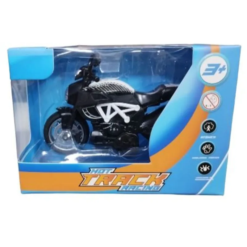 Moto - Metal Modelo 4 Racer Preta/Branco HONGYAO