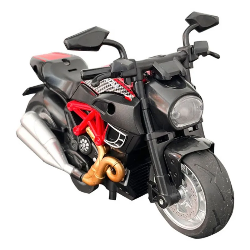 Moto - Metal Modelo 4 Racer Preta/Vermelha HONGYAO