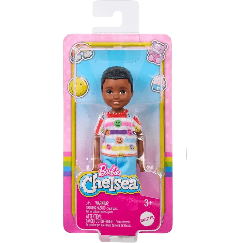 Boneco - Barbie - Familia Chelsea Club - Menino Camiseta Feliz MATTEL