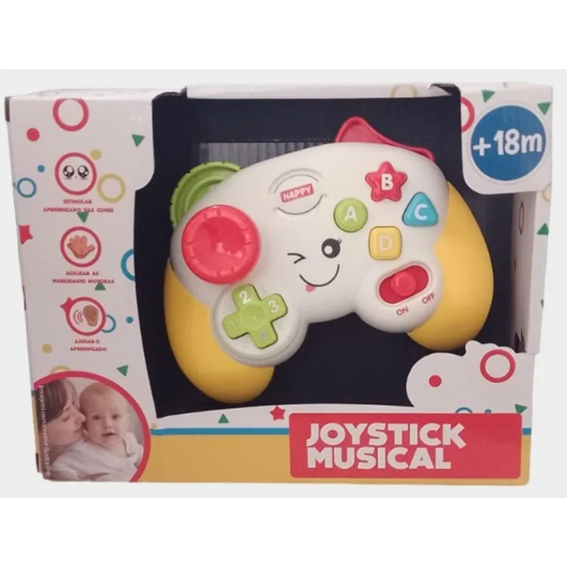 Joystick Musical - Controle Interativo Amarelo HONGYAO