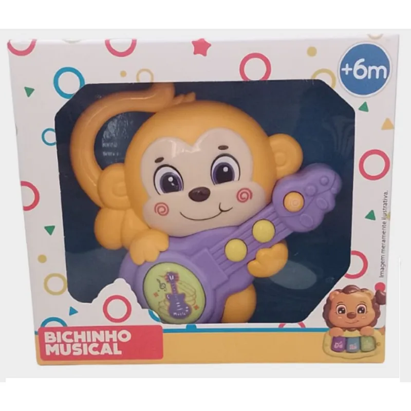Chocalho Musical - Som e Luzes - Macaco HONGYAO