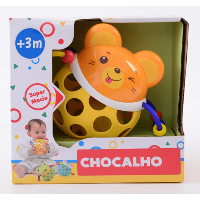 Chocalho Formato de bichinho - Amarelo HONGYAO