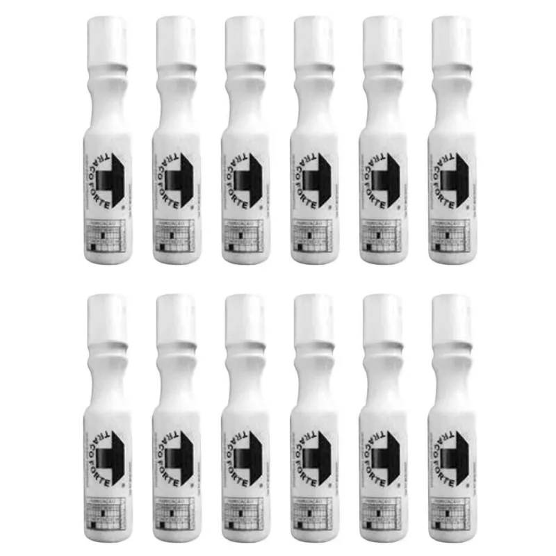 Kit 12 Marcadores Industrial Branco 3mm Baden