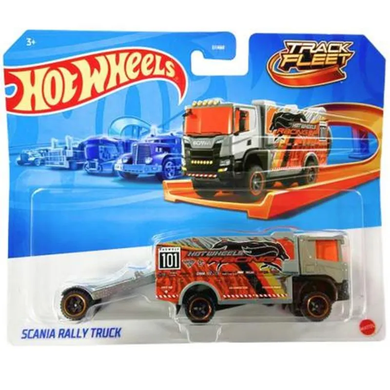 Carrinho - Scania Rally Truck - Hot Wheels Track Fleet MATTEL