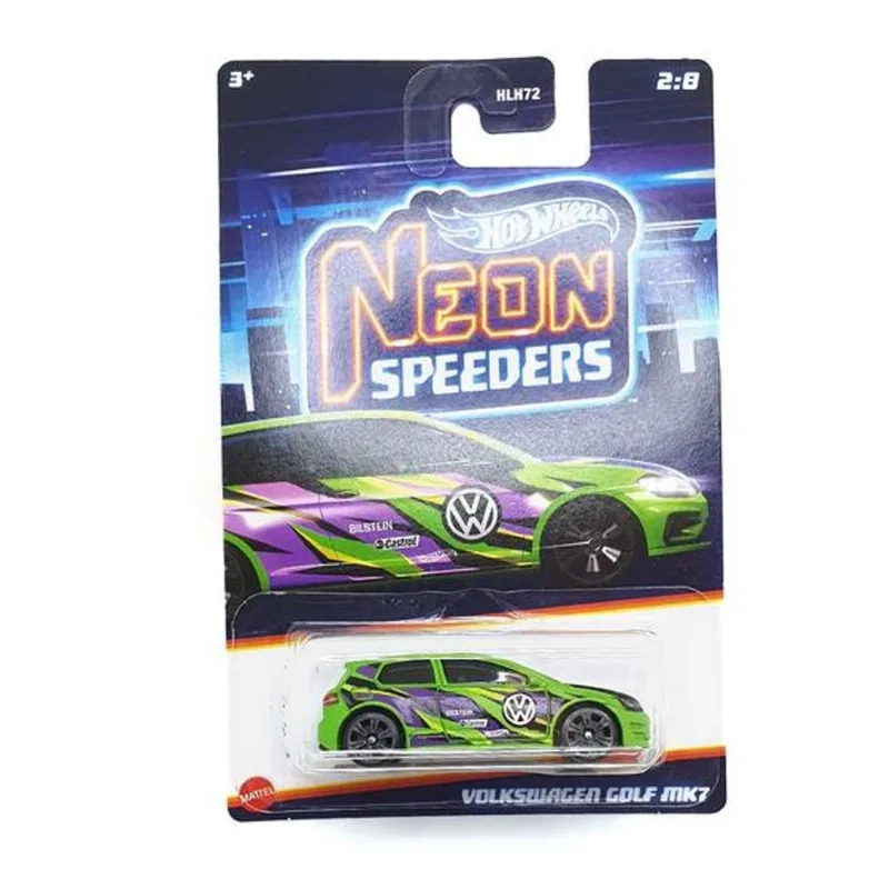 Carrinho - Volkswagen Golf MK7 - Neon Speeder - Hot Wheels MATTEL