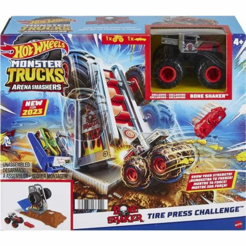 Hot Wheels - Pista Monster Trucks - Bone Shaker MATTEL
