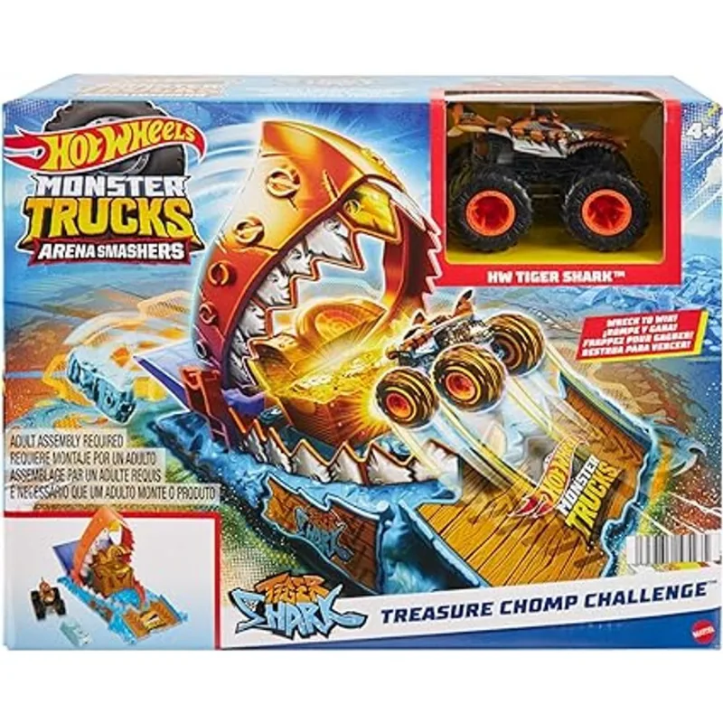 Hot Wheels - Pista Monster Trucks - Tiger Shark MATTEL