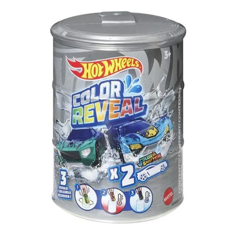Carros - HW Color Reveal - Pacote com 2 Carros - Cinza MATTEL