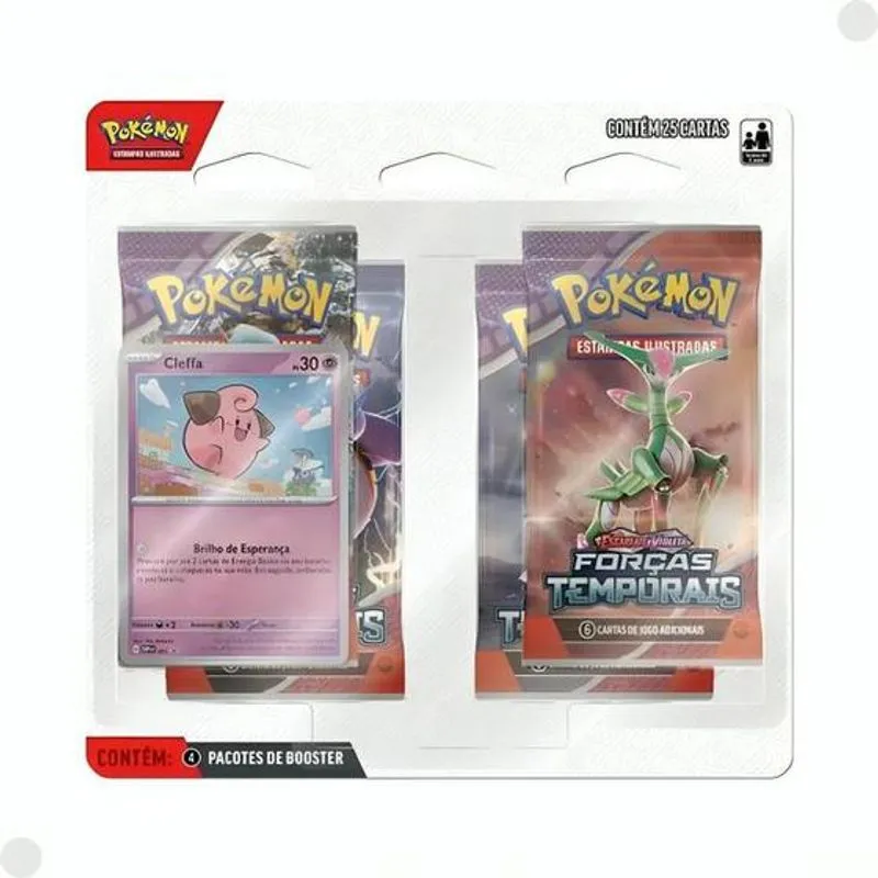Jogo de Cartas - Pokemon Cleffa - Blister Quadruplo COPAG DA AMAZONIA