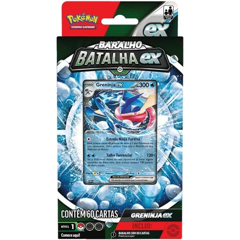 Cartas - Pokemon Deck Batalha ex - Greninja COPAG DA AMAZONIA