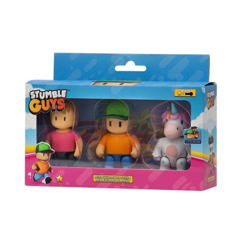 Bonecos - Stumble Guys - MrStumble-MsStumble-Sprinkles MULTIKIDS Bonecos - Stumble Guys - Mr.Stumble-Ms.Stumble-Sprinkles MULTIKIDS