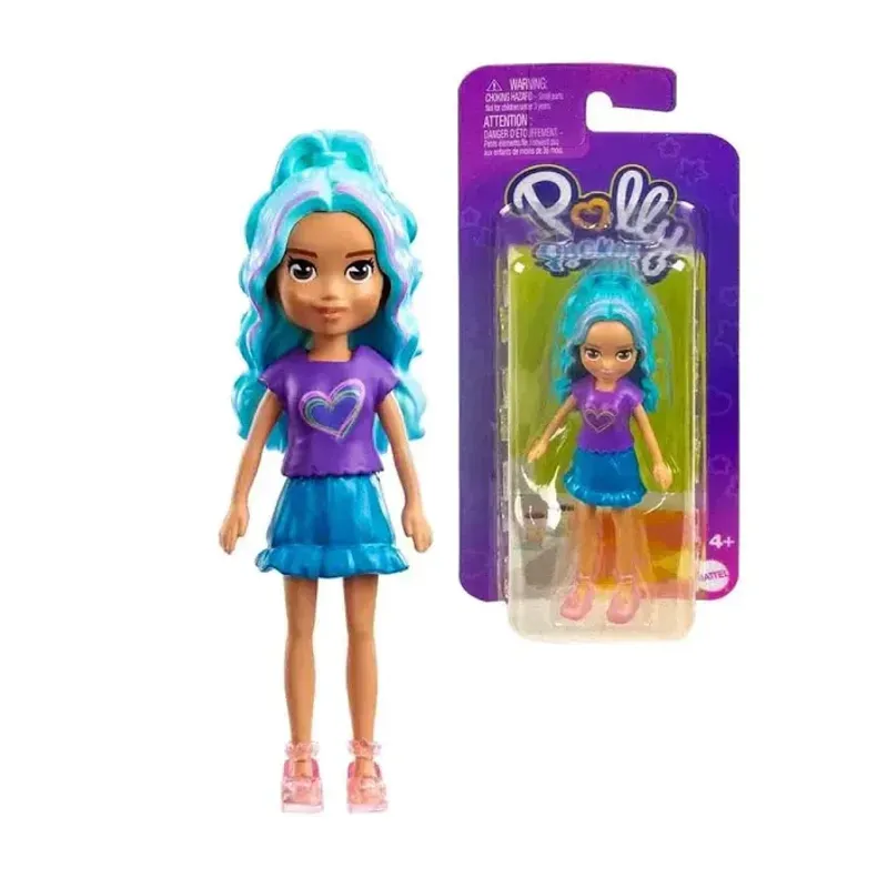 Boneca Miniatura - Polly Pocket Cabelo Azul MATTEL