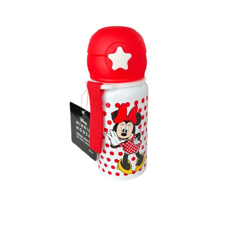 Garrafa Branca com Canudo - Disney Minnie TERRACO