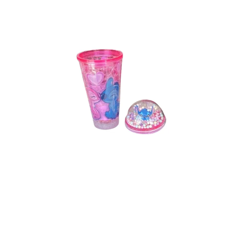Copo Rosa com Luzes - Disney Stitch HONGYAO