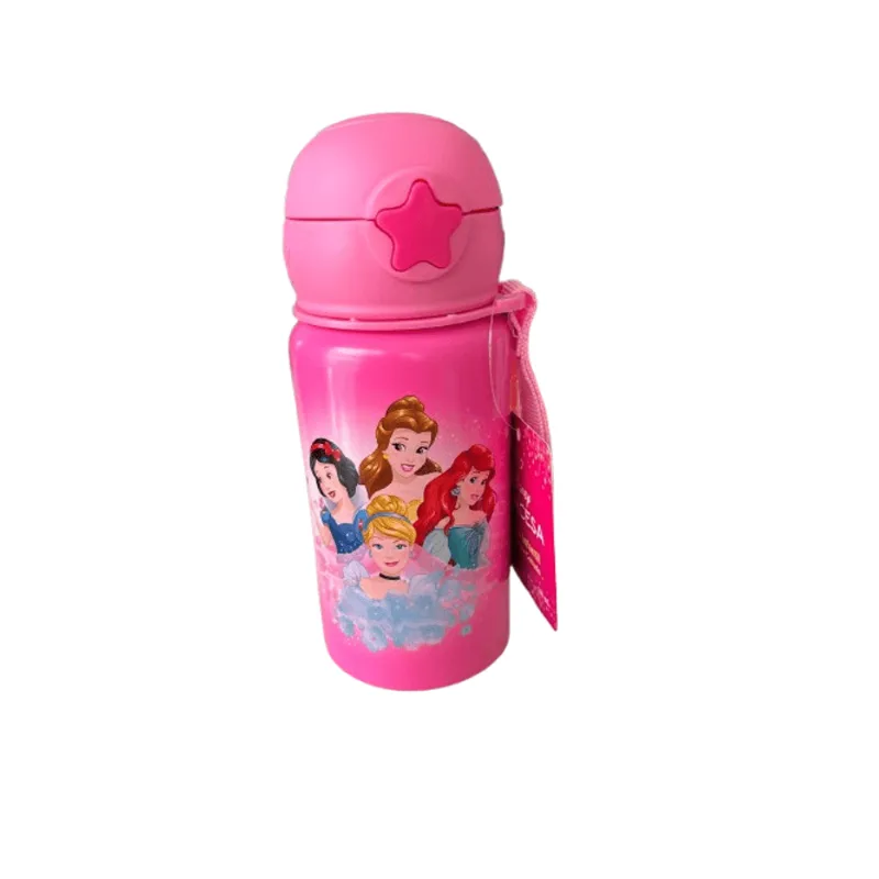 Garrafa Pink com Canudo - Disney Princesas HONGYAO