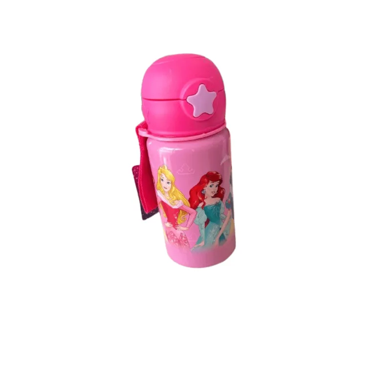 Garrafa Rosa com Canudo - Disney Princesas HONGYAO