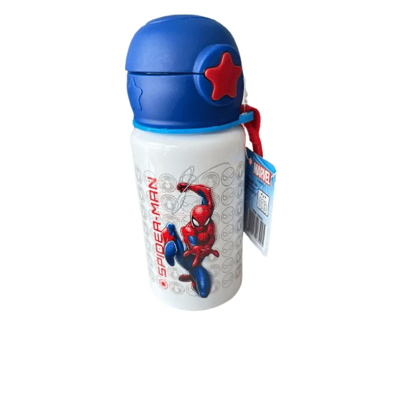 Garrafa Branca com Canudo - Marvel Spider Man HONGYAO