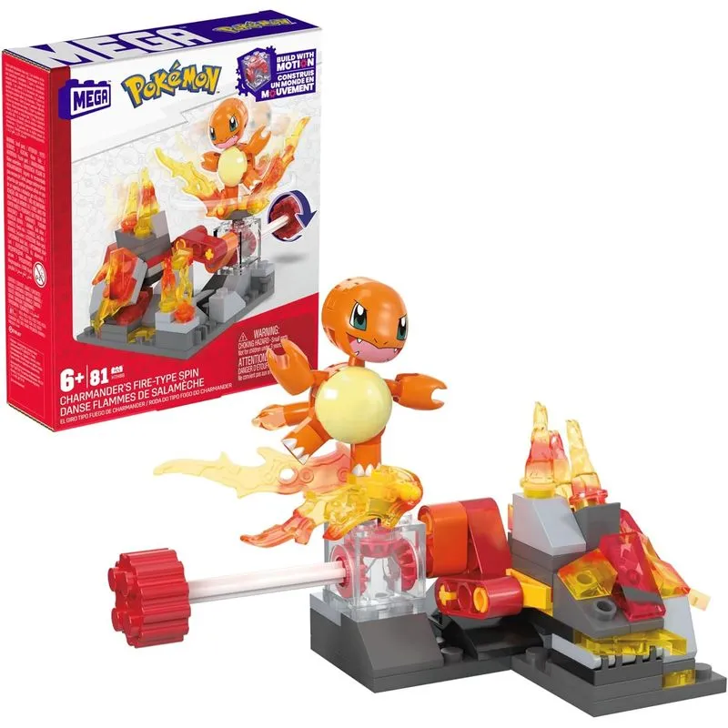 Blocos de Montar - Pokemon Charmander´s MATTEL
