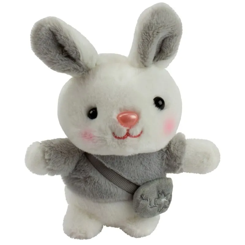 Pelucia Coelho com Roupinha - Cinza BBR