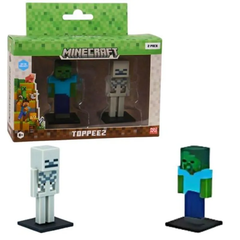 Boneco - Minecraft Zumbie e Esqueleto MULTIKIDS