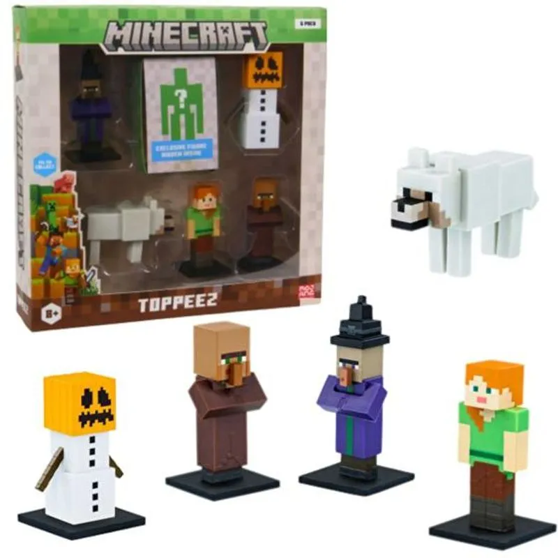 Boneco - Minecraft Bruxa,lobo,alex,villager,neve MULTIKIDS