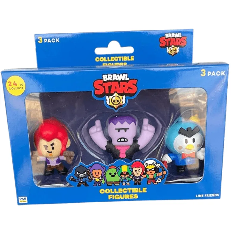 Bonecos Brawl Stars - Frank Mister P e Colt MULTIKIDS